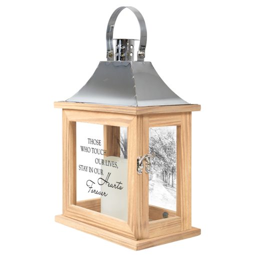 Remembrance Lantern with Electric Timer Candle