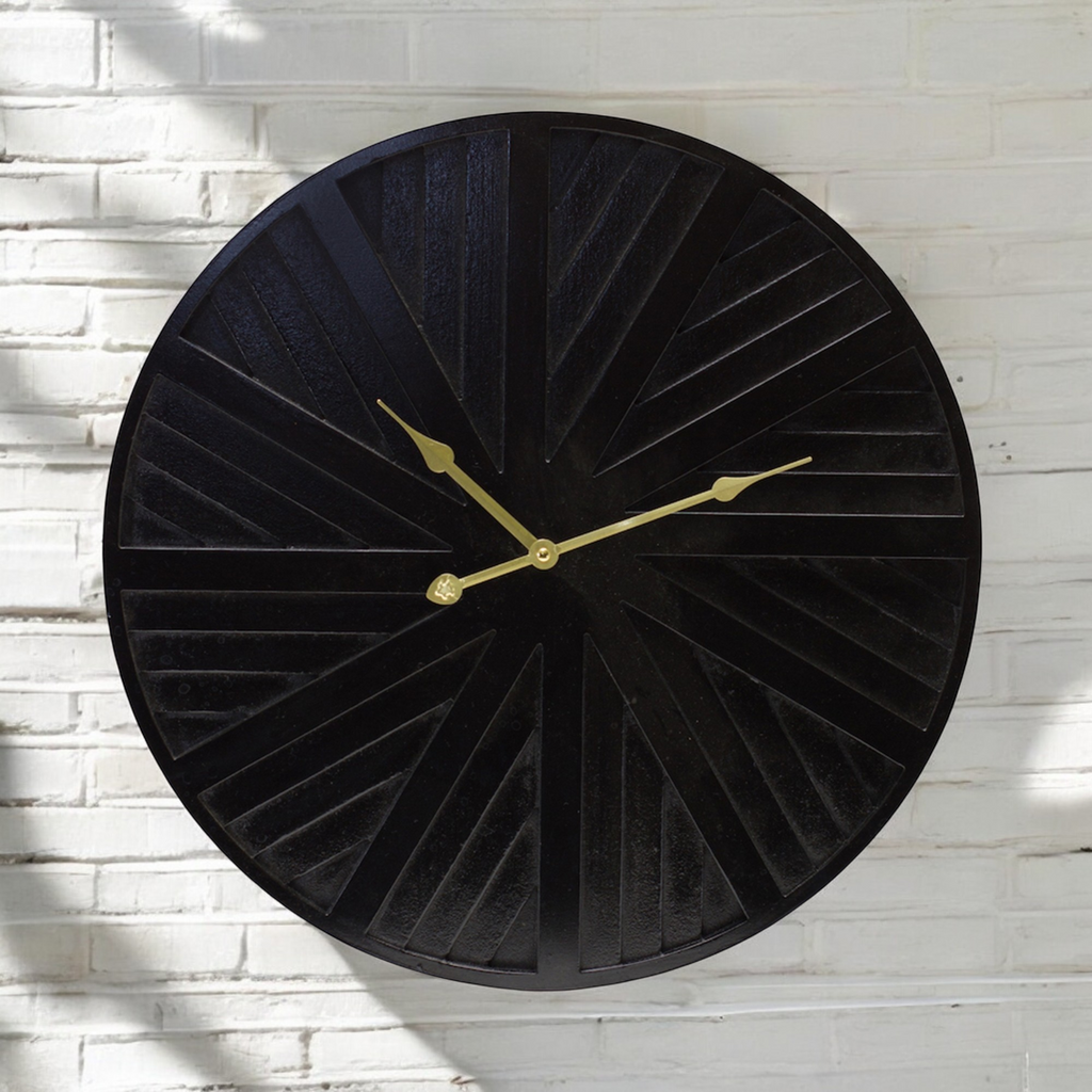 Round Black Moody Wall Clock