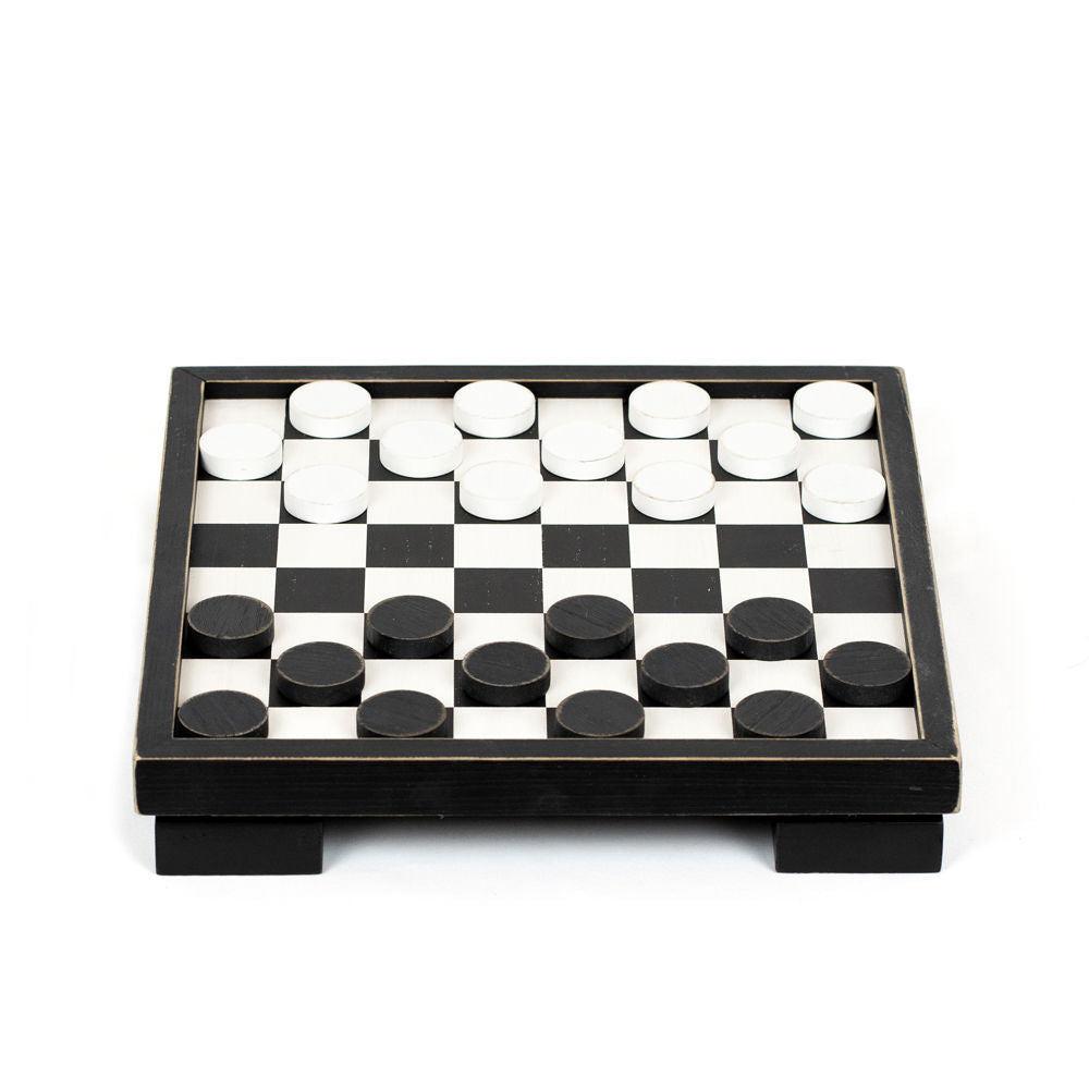 Wooden Checkerboard for Family Fun