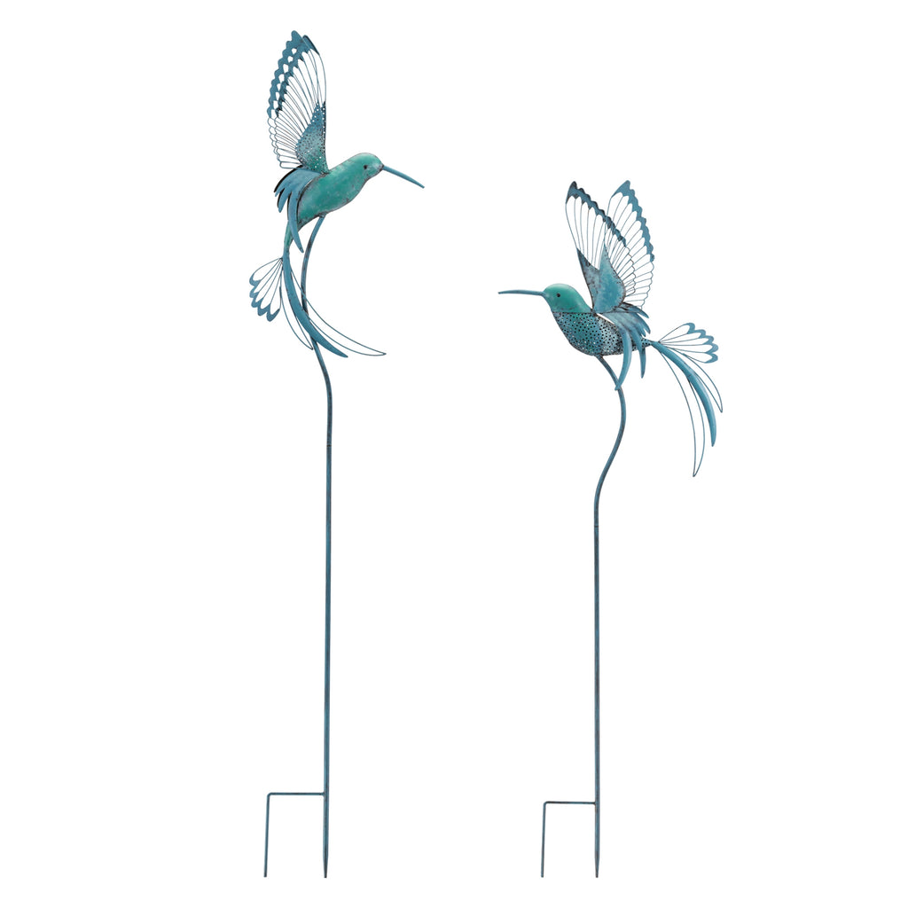 Hummingbird Garden Stakes - Two Assorted Styles