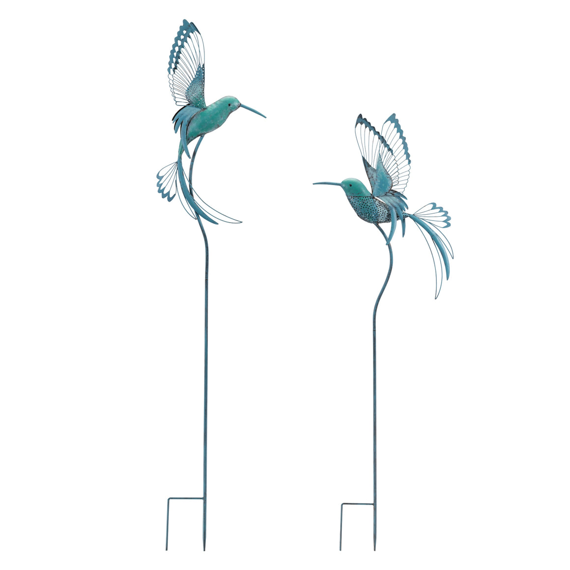 Hummingbird Garden Stakes - Two Assorted Styles