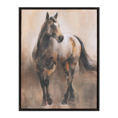 Canvas & Wood Horse Print